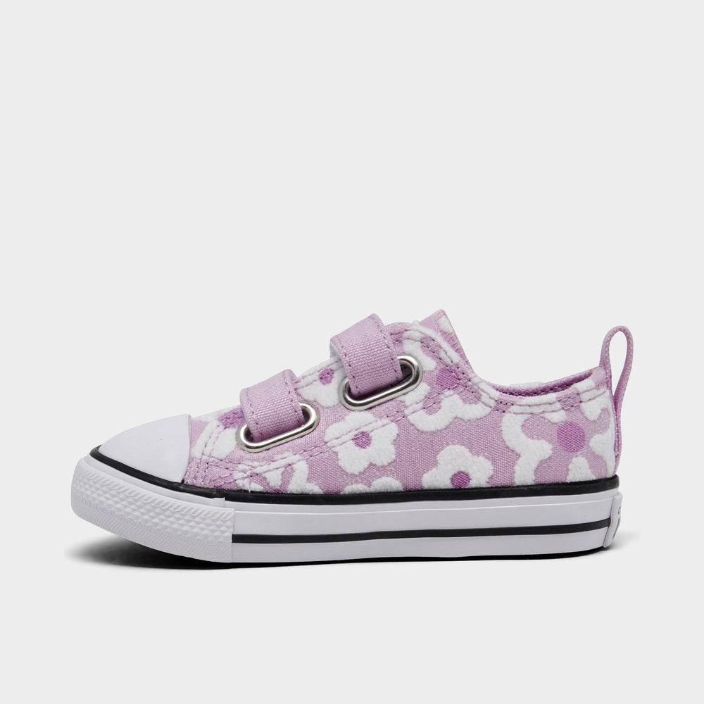 Girls' Toddler Converse Chuck Taylor All Star 2V Lo Floral Casual Shoes - Purple