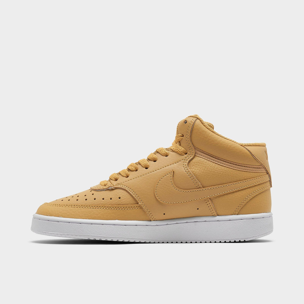 Women's Nike Court Vision Mid Casual Shoes - Beige