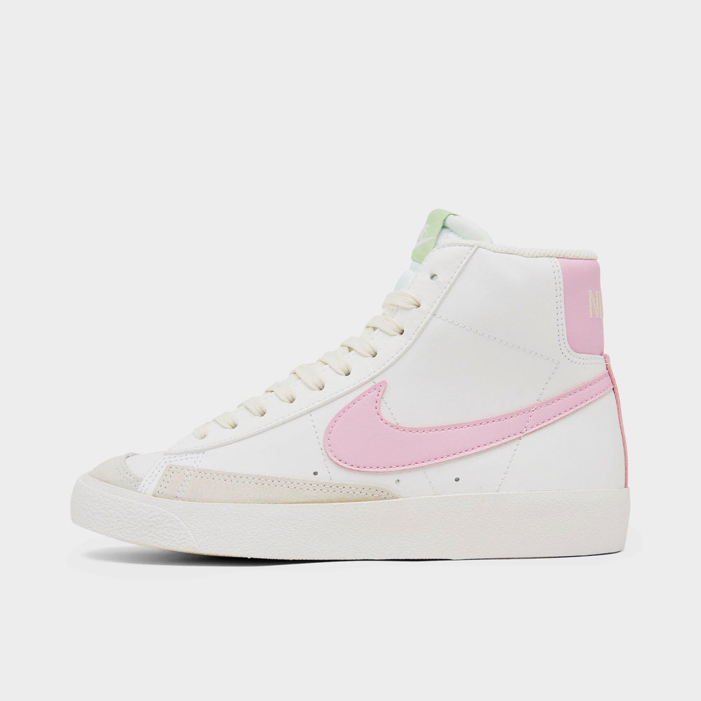 Girls' Big Kids' Nike Blazer Mid '77 Casual Shoes - White,Pink