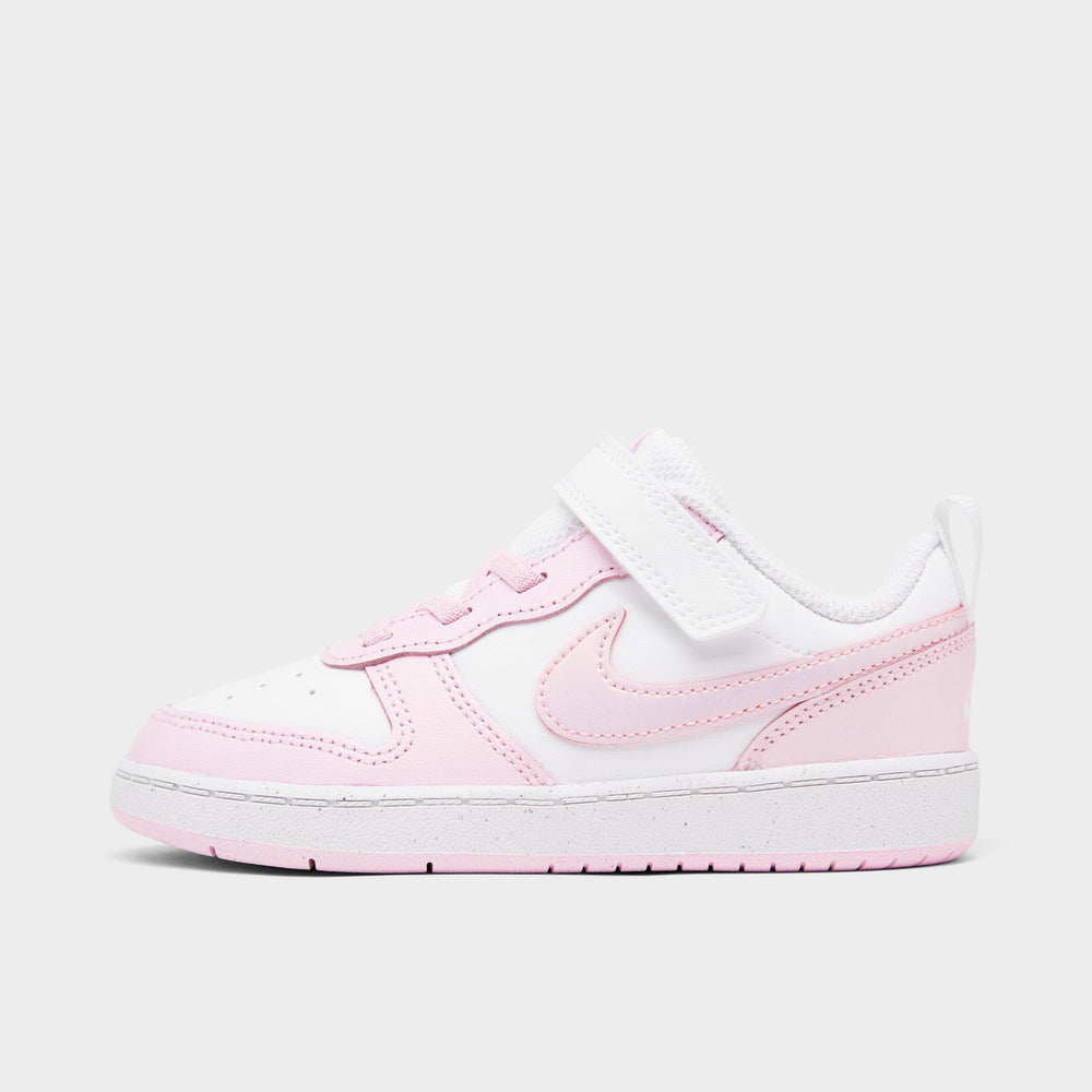 Girls' Toddler Nike Court Borough Low 2 SE Casual Shoes - Pink,White