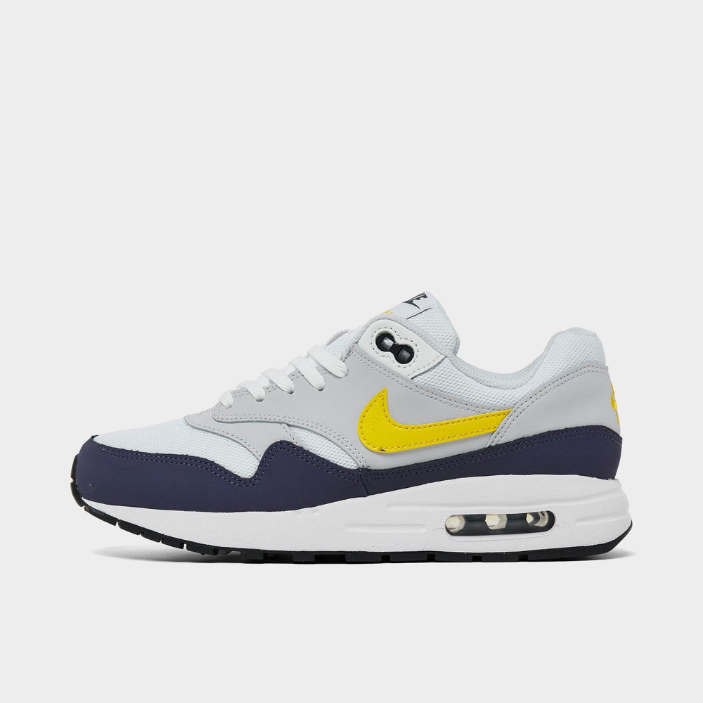 Big Kids' Nike Air Max 1 Casual Shoes (1Y-7Y) - White,Blue