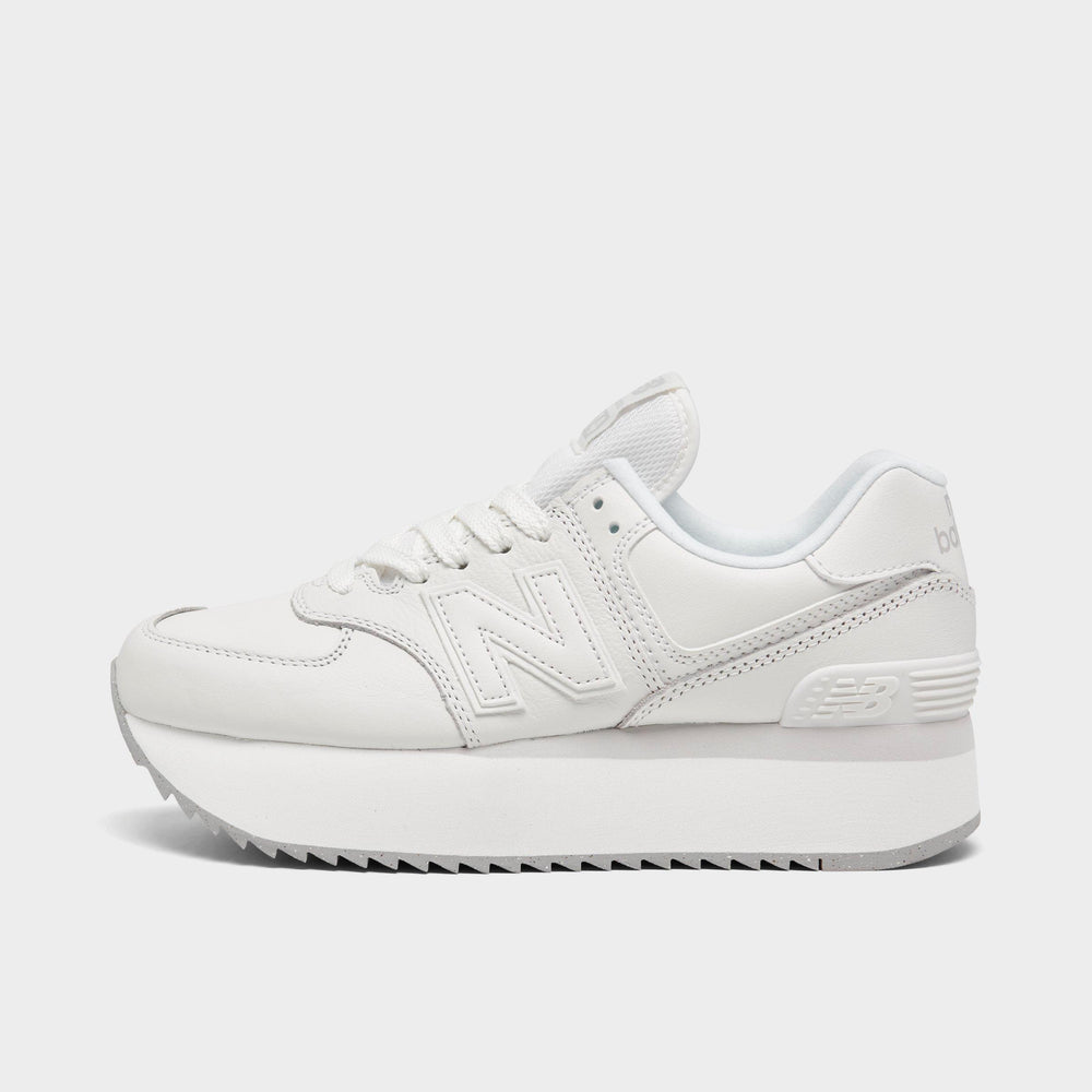 Women's New Balance 574+ Platform Casual Shoes - White